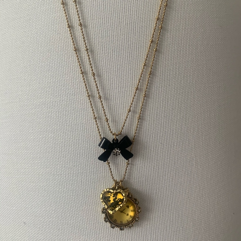 Betsy Johnson layered necklace